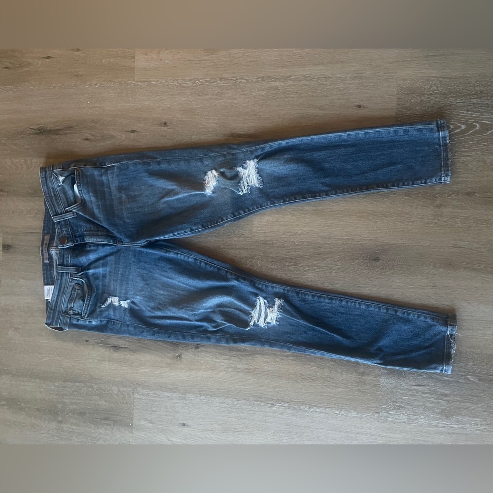 Joe's Jeans Men's Ripped Dark Blue Skinny Jeans